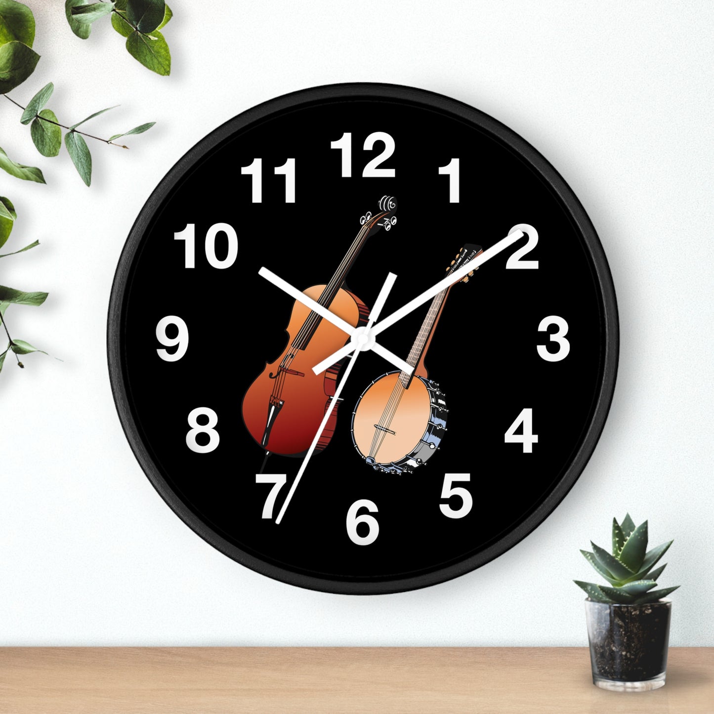 Musical Instruments Wall Clock – Perfect Gift for Musicians, Home Decor, Music Lovers, Great for Holidays and Music Rooms