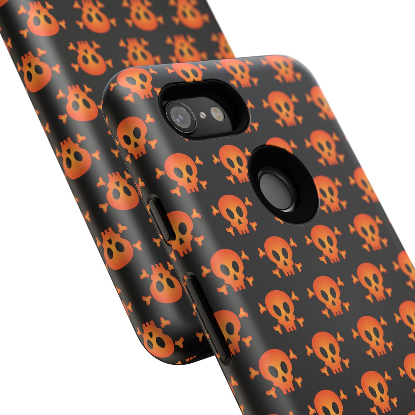 Halloween Skull Phone Case, Spooky Mobile Cover, Trick or Treat Accessory, Goth Gift, Skull Pattern Design
