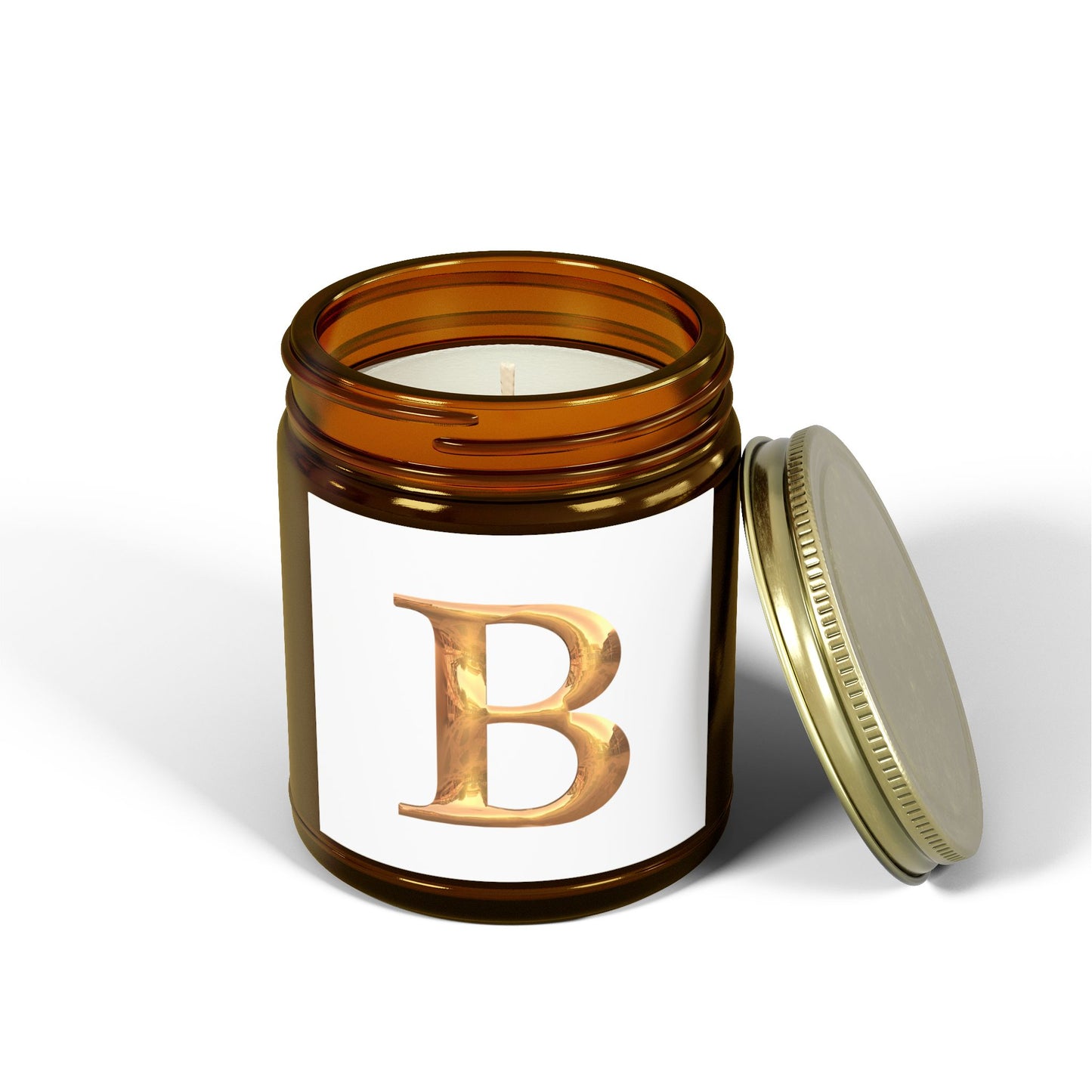 Scented Candle: Personalized Luxury Candle Gift Letter B