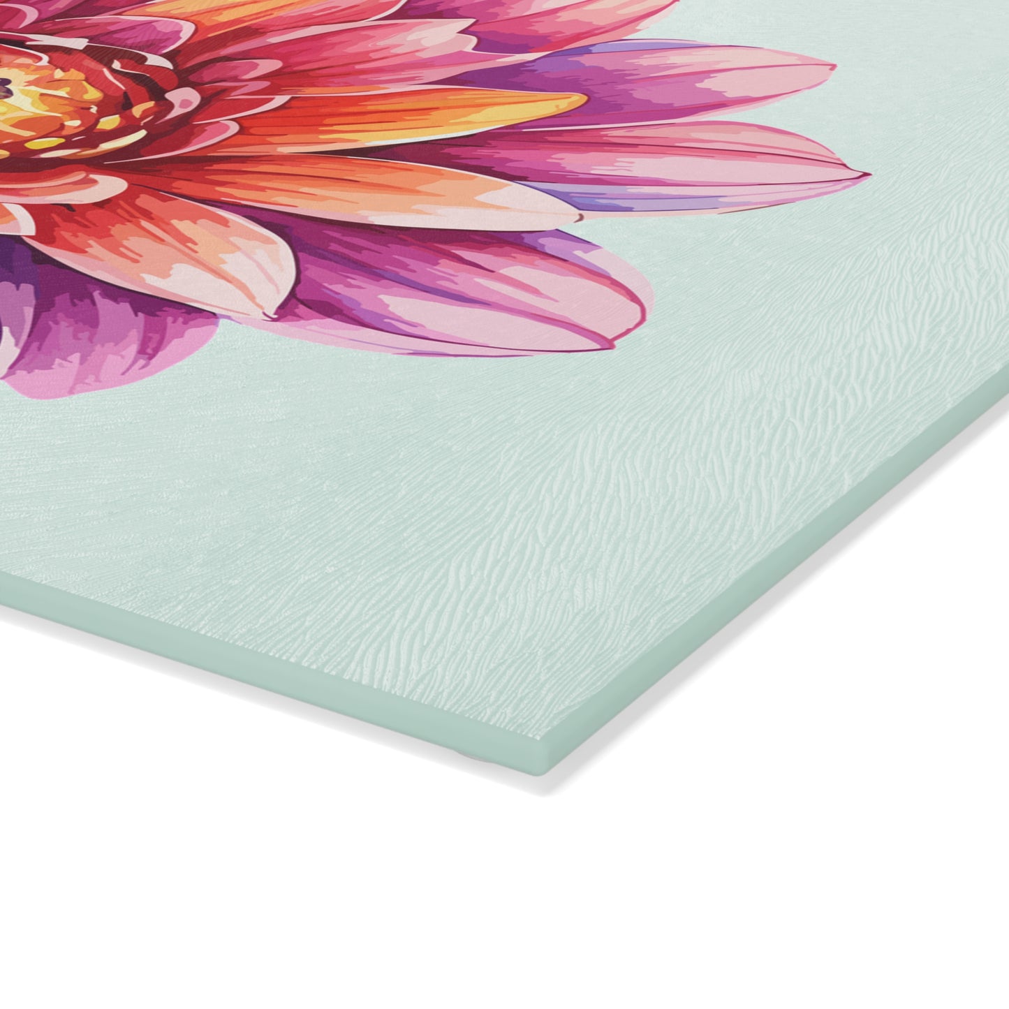 Floral Glass Cutting Board, Kitchen Decor, Housewarming Gift, Mother's Day Present, Cooking Accessories, Meal Prep Essential