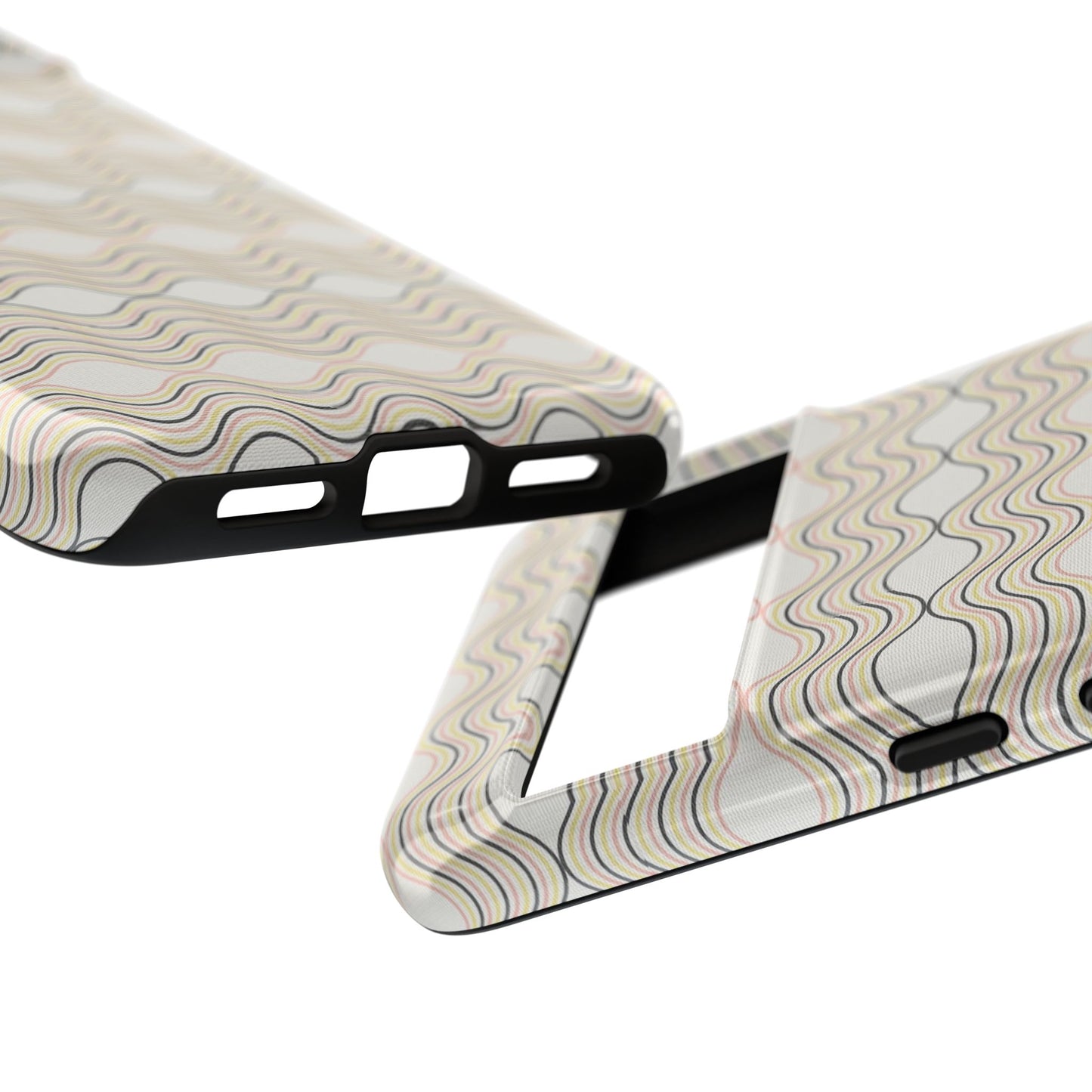 Stylish Phone Case for Tough Protection, Wavy Design, Chic Accessory, Gift for Her, Trendy Tech, Holiday Gift Idea