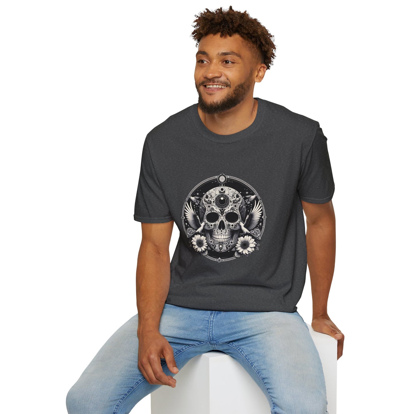 Day of the Dead Skull T-Shirt — Floral Calavera Graphic Tee