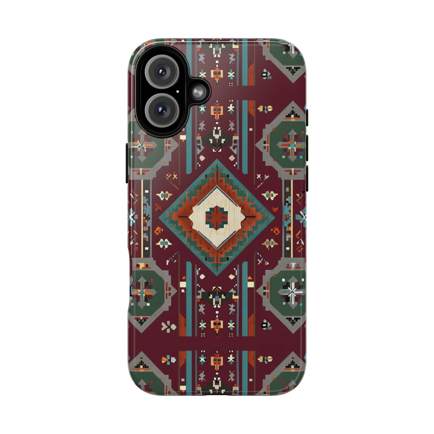 Tribal Pattern Phone Case - Boho Chic, Tough Durable Cover, Stylish Tech Accessory, Gift for Him/Her, Festival Essentials