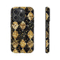 Elegant Gold & Black Phone Case for Tough Protection