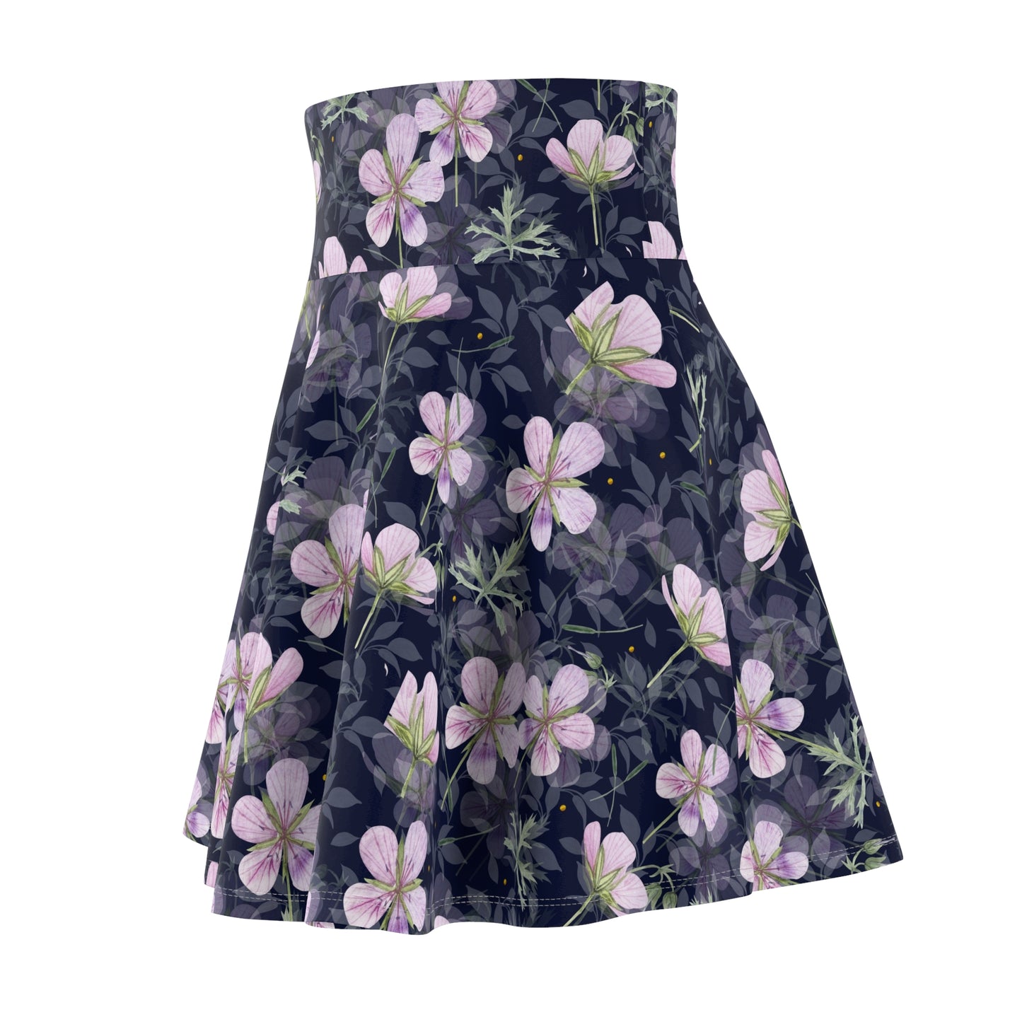 Floral Women's Skater Skirt, Feminine Aesthetic Skirt, Spring Fashion, Birthday Gift, Casual Wear, Boho Style