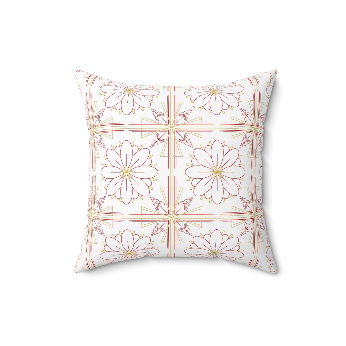 Chic Floral Square Pillow | Decorative Cushion, Home Decor, Boho Style, Gift for Her, Couch Pillow, Throw Pillow