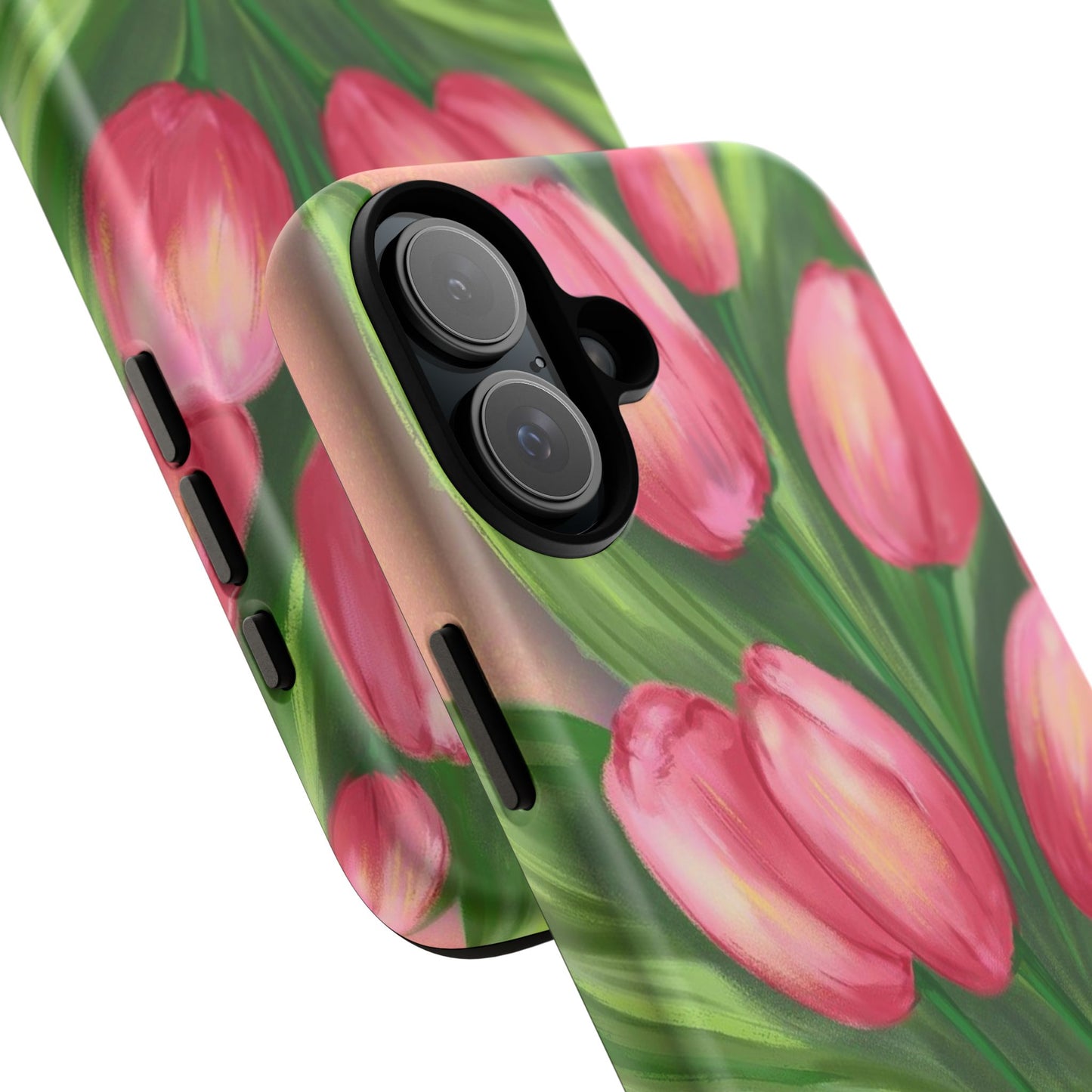 Floral Phone Case with Vibrant Tulips - Tough Cases for Garden Lovers, Spring Gifts, Nature Enthusiasts, Unique Gadget Accessories, [...]
