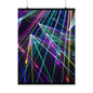 Neon Laser Light Vertical Poster, Colorful Wall Art for Home Music Festival
