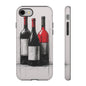 Wine Lover's Phone Case, Tough Phone Cover, Artistic Wine Design, Gift for Wine Enthusiasts, Customizable Case, Unique Wine Art