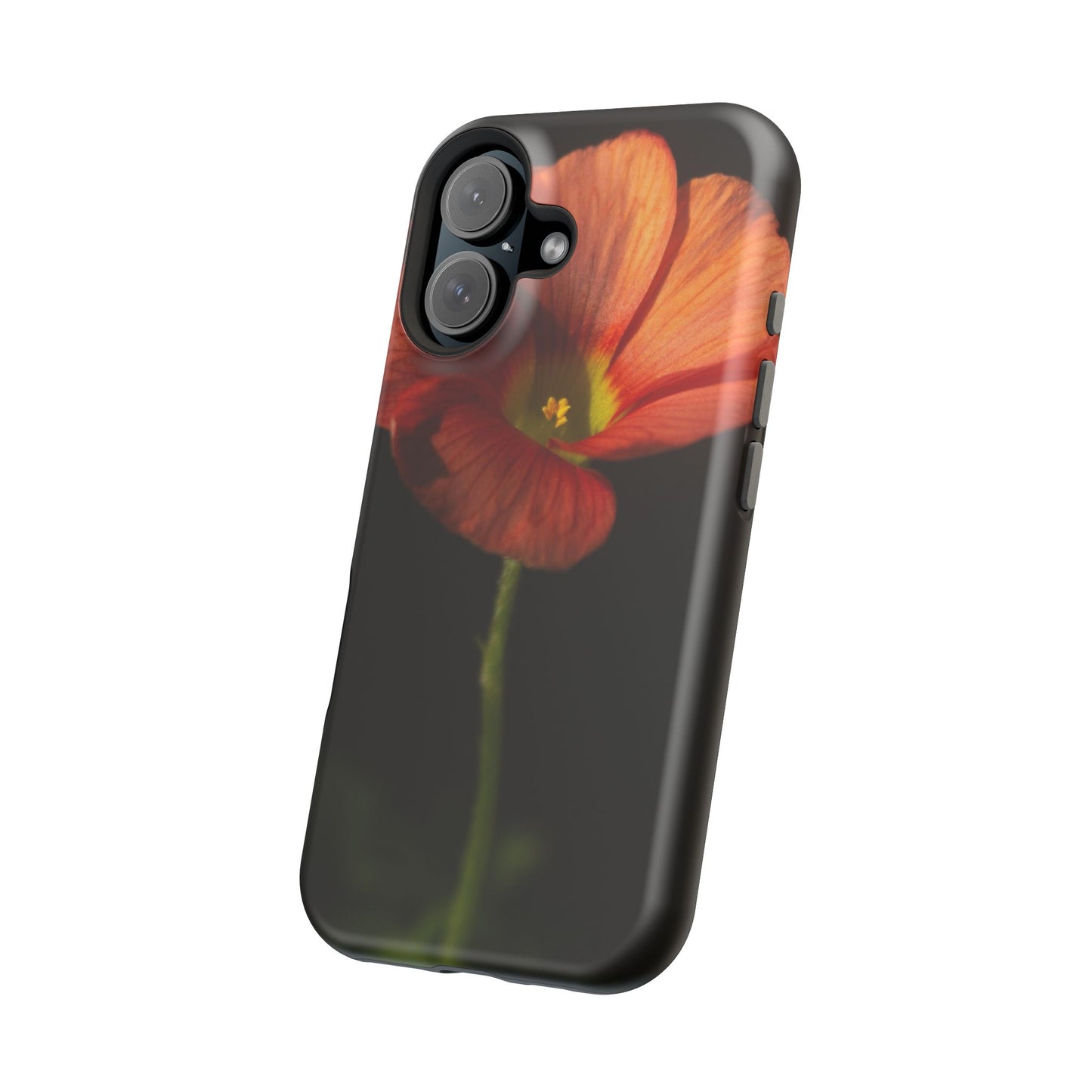 Poppy Bloom Magnetic Impact Phone Case — Slim Protective Floral Design