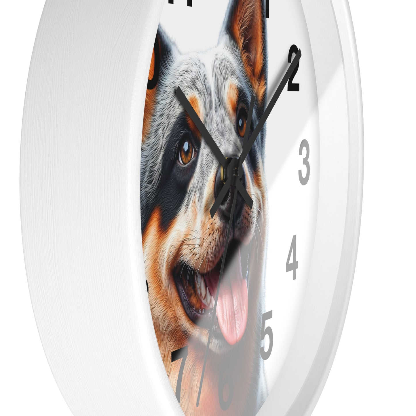 Australian Cattle Dog Wall Clock — Happy Blue Heeler Pet Decor