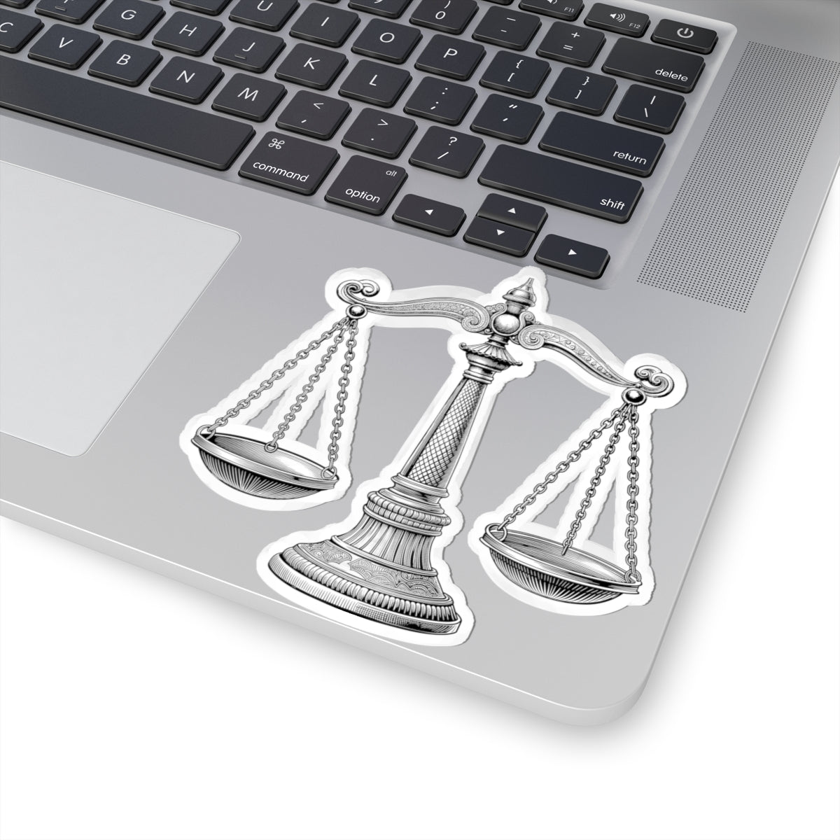 Justice Scale Kiss-Cut Stickers - Law Decor for Legal Professionals