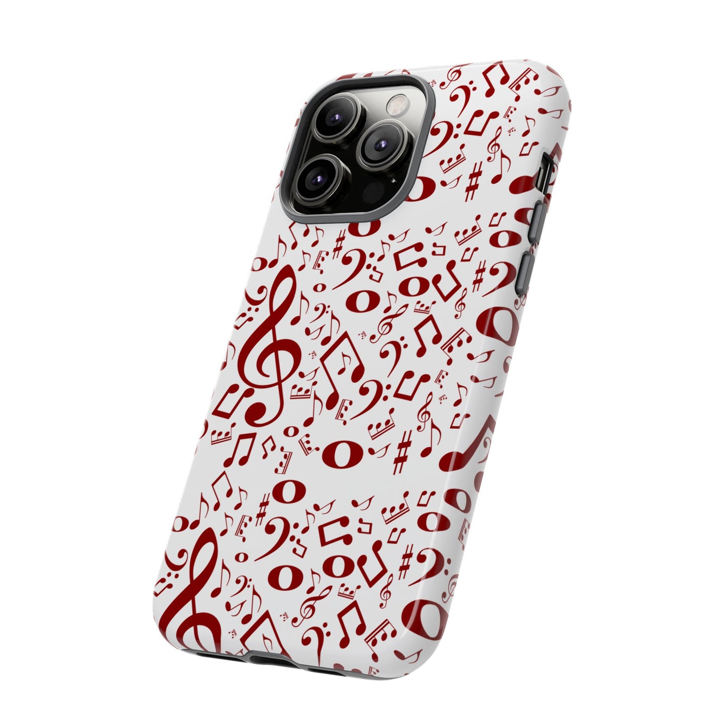 Musical Note Phone Case, Tough iPhone Cover, Gift for Musicians, Customizable, Music Lover's Accessory, Durable Phone Protection