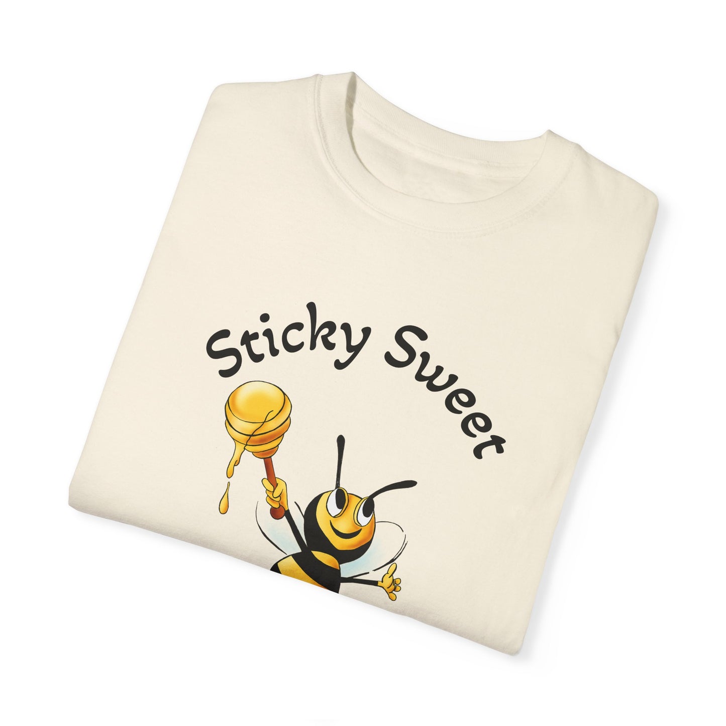 Bee-Themed Unisex T-Shirt - "Sticky Sweet" Graphic