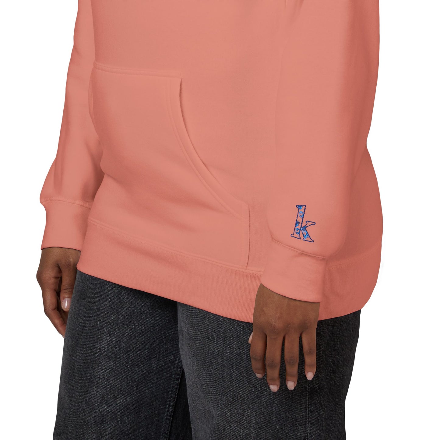 Cozy Floral Monogram Fleece Hoodie for Unisex - Perfect Gift for Birthdays, Valentine’s Day, Casual Wear, Adventure