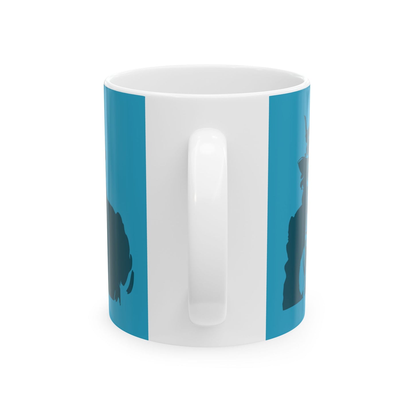 Stylish Ceramic Mug - Unique Coffee Cup for Home & Office, Gift for Coffee Lovers, Modern Art Drinkware, Fun Kitchen Decor