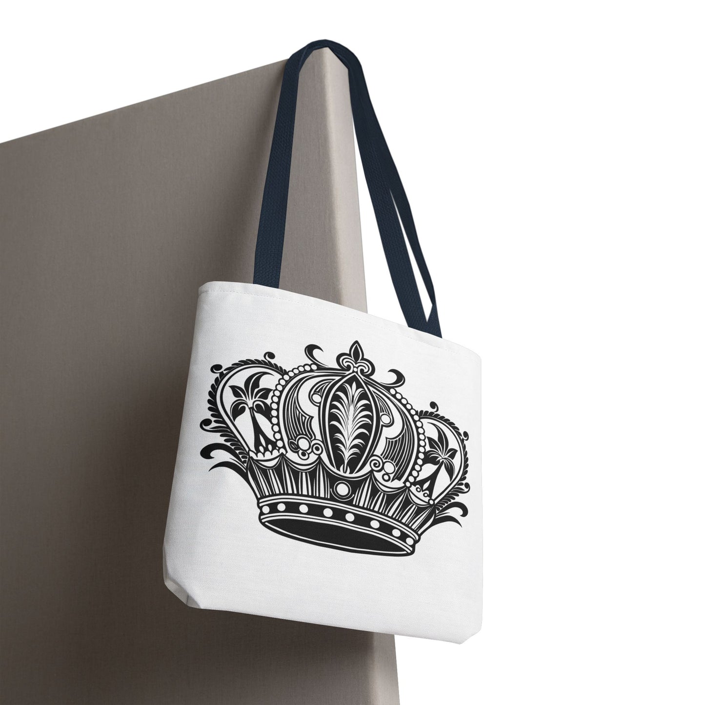 Crown Design Tote Bag, Royal Style Shopping Tote, Chic Grocery Bag, Gift for Her, Fashionable Accessories