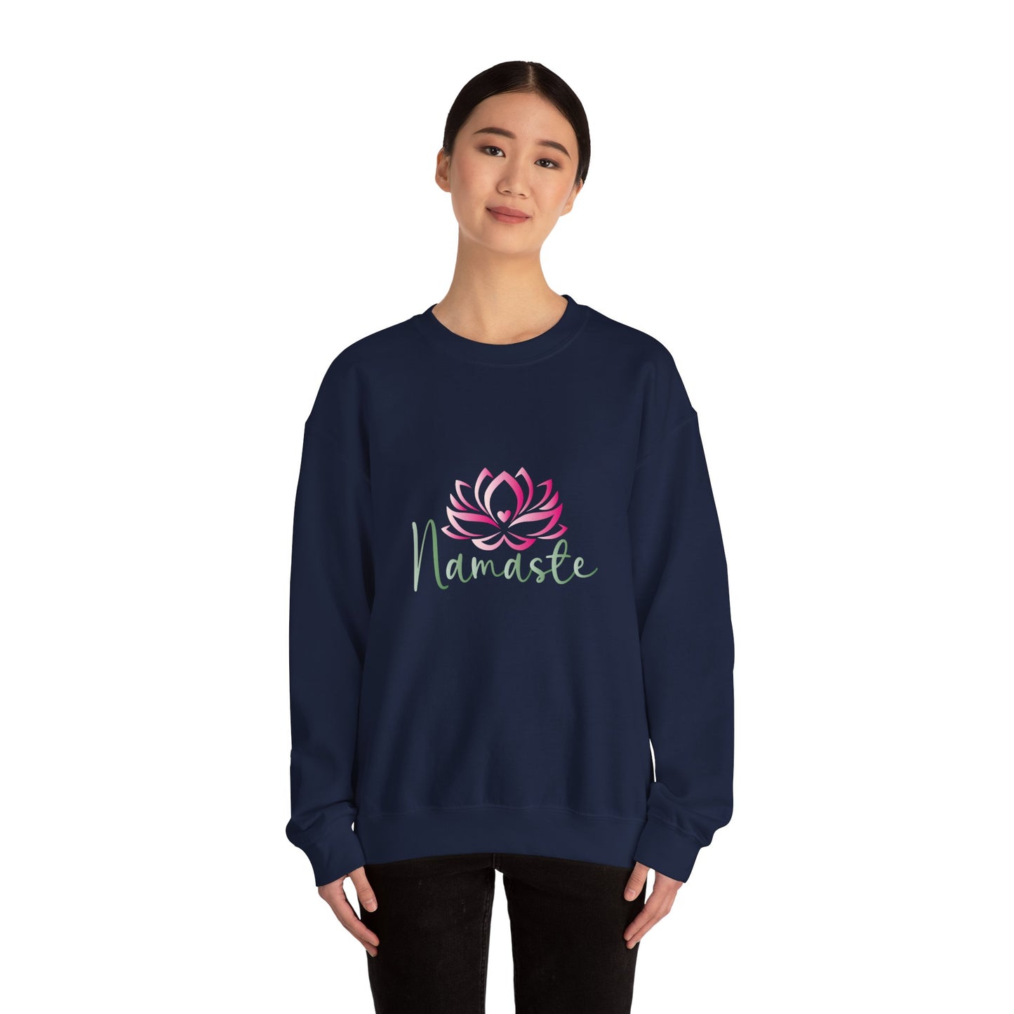 Namaste Lotus Sweatshirt — Cozy Yoga Crewneck for Meditation & Mindfulness