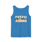 Retro Vibes Tank Top - Unisex Summer Apparel, Casual Wear, Beach Attire, Vintage Style, Gift for Friends