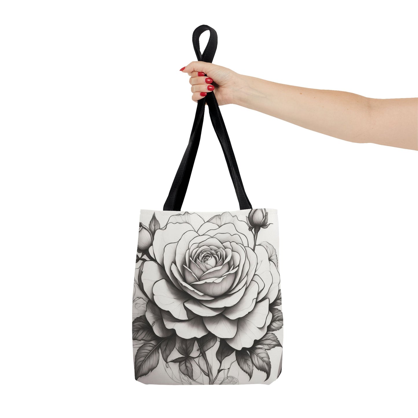 Elegant Floral Tote Bag, Garden Lover Gift, Shopping Bag, Art Print Tote, Mother's Day Gift, Eco-Friendly Canvas Bag