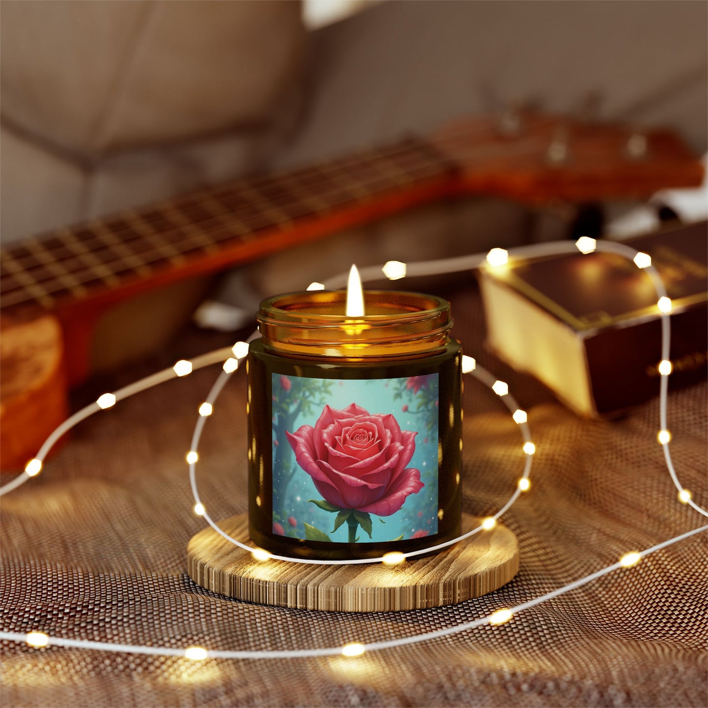 Rose Scented Candles, Aromatic Decor, Relaxing Gifts for Her, Birthday, Mother's Day, Home Fragrance