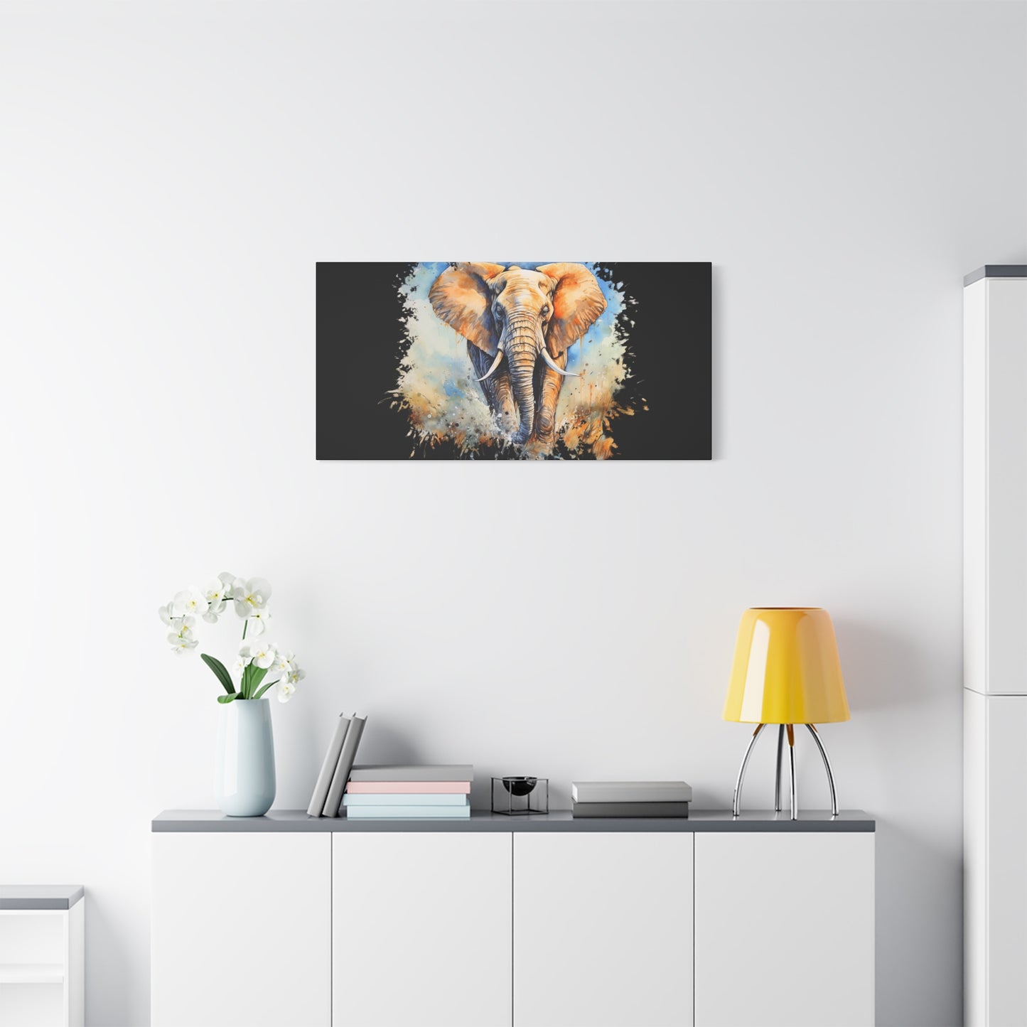 Matte Canvas, Stretched, 1.25" - Elephant