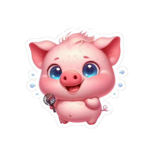 Cute Piglet Kiss-Cut Stickers, Decorative Stickers for Scrapbooking, Laptop Decals, Cute Gifts, Nursery Decor