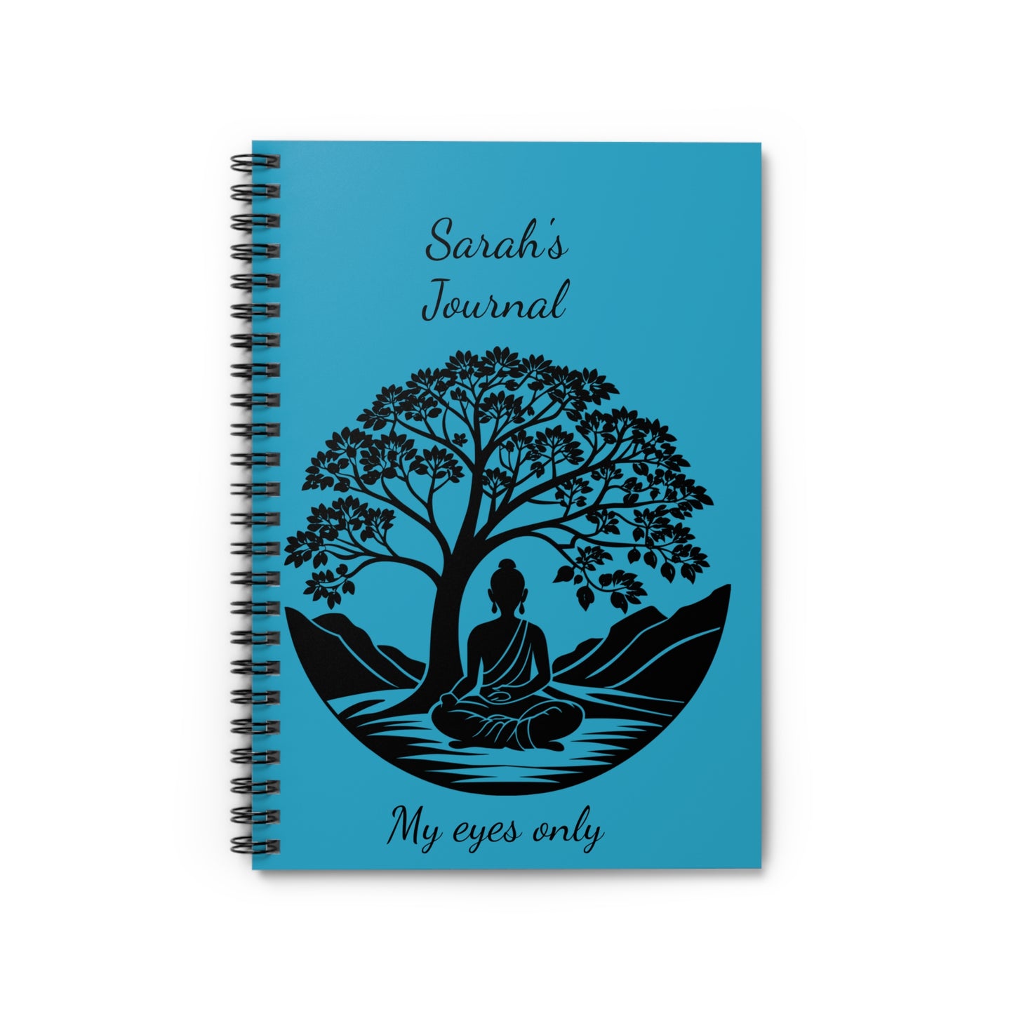 Meditation Spiral Notebook - Personalized Journal for Mindfulness, Gifts for Yoga Lovers, Spiritual Writing, Inspirational Diary, [...]
