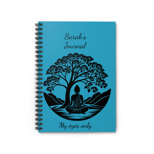 Meditation Spiral Notebook - Personalized Journal for Mindfulness, Gifts for Yoga Lovers, Spiritual Writing, Inspirational Diary, [...]