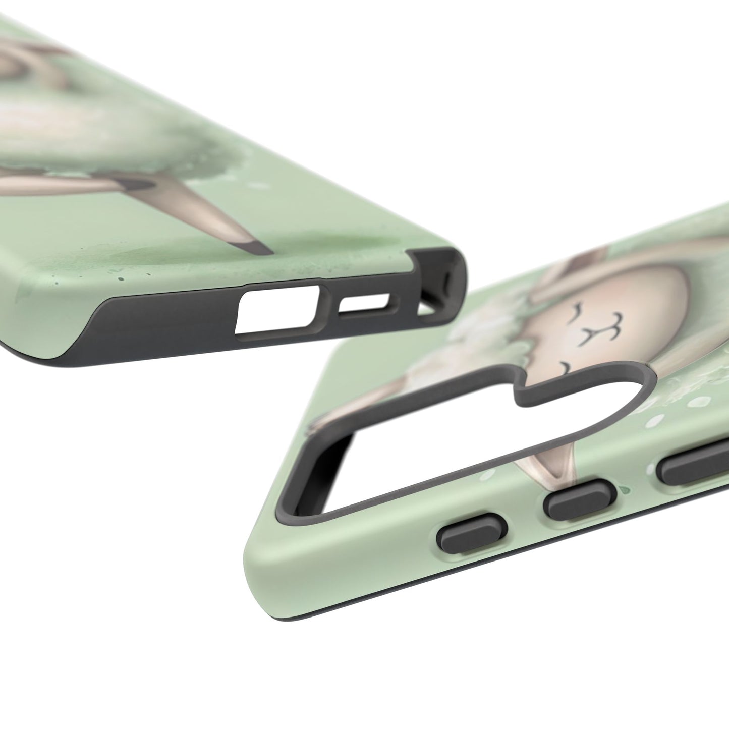 Cute Yoga Sheep Phone Case — Pastel Lamb Ballerina Protective Cover