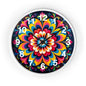Colorburst Mandala Wall Clock — Vibrant Retro Boho Home Decor