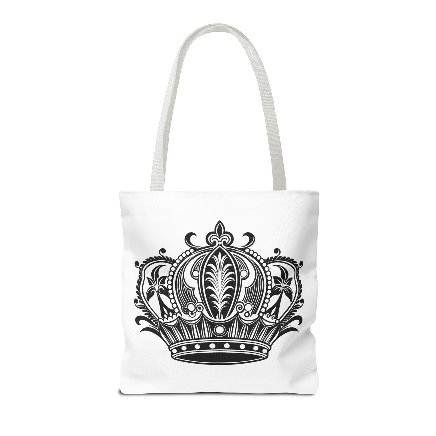 Crown Design Tote Bag, Royal Style Shopping Tote, Chic Grocery Bag, Gift for Her, Fashionable Accessories