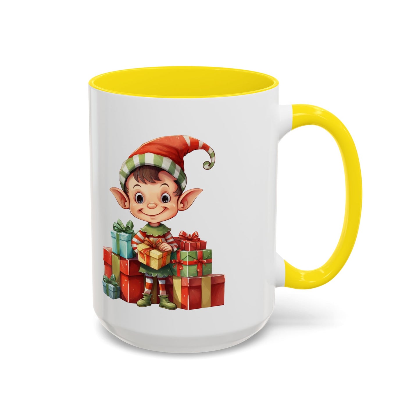 Holiday Elf Coffee Mug - Festive Gift Mug, Christmas Decor, Cute Elf Mug, Coffee Lover Gift, Winter Holiday Drinkware