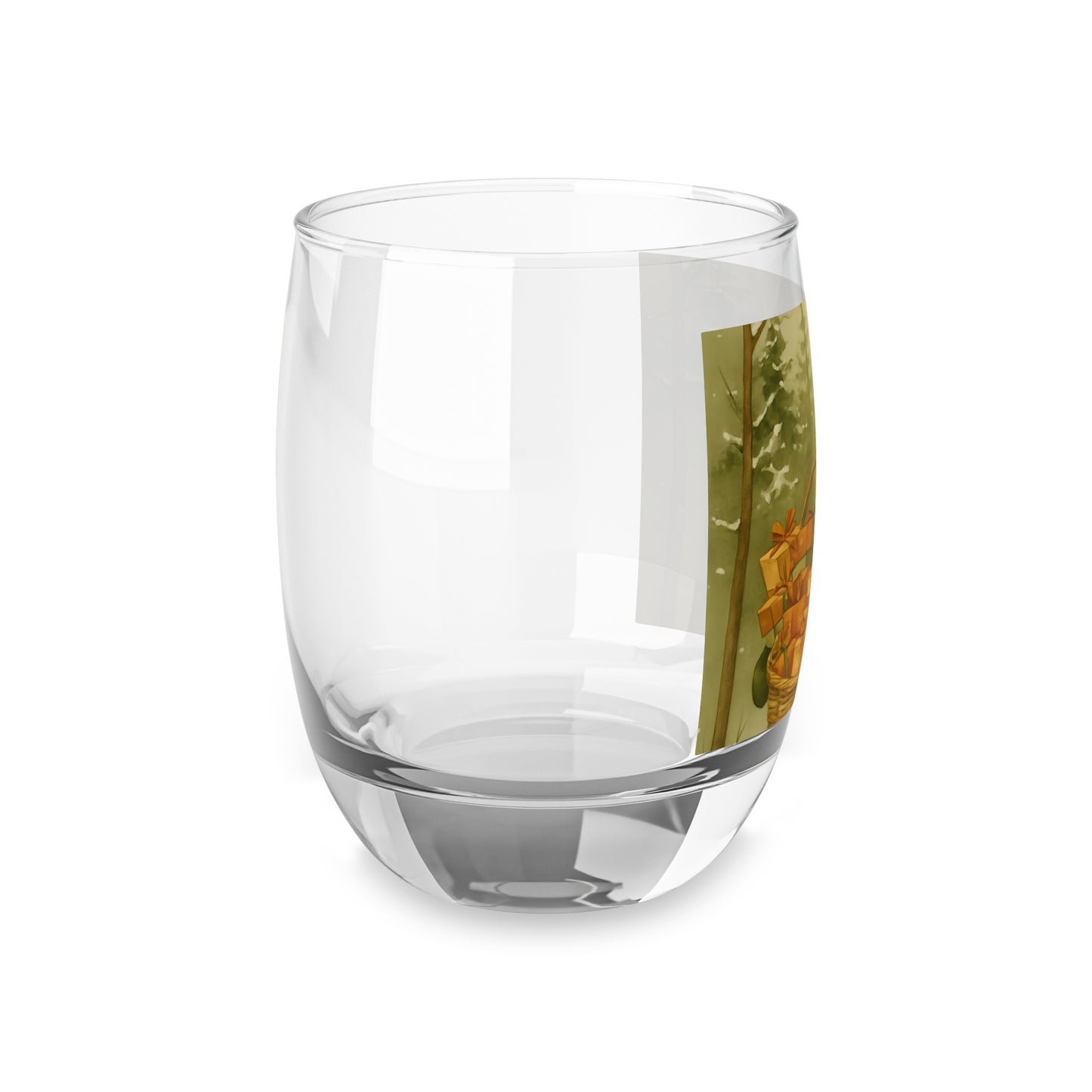 Festive Whiskey Glass, Holiday Gift, Christmas Decor, Personalized Barware, Winter Celebration Drinkware