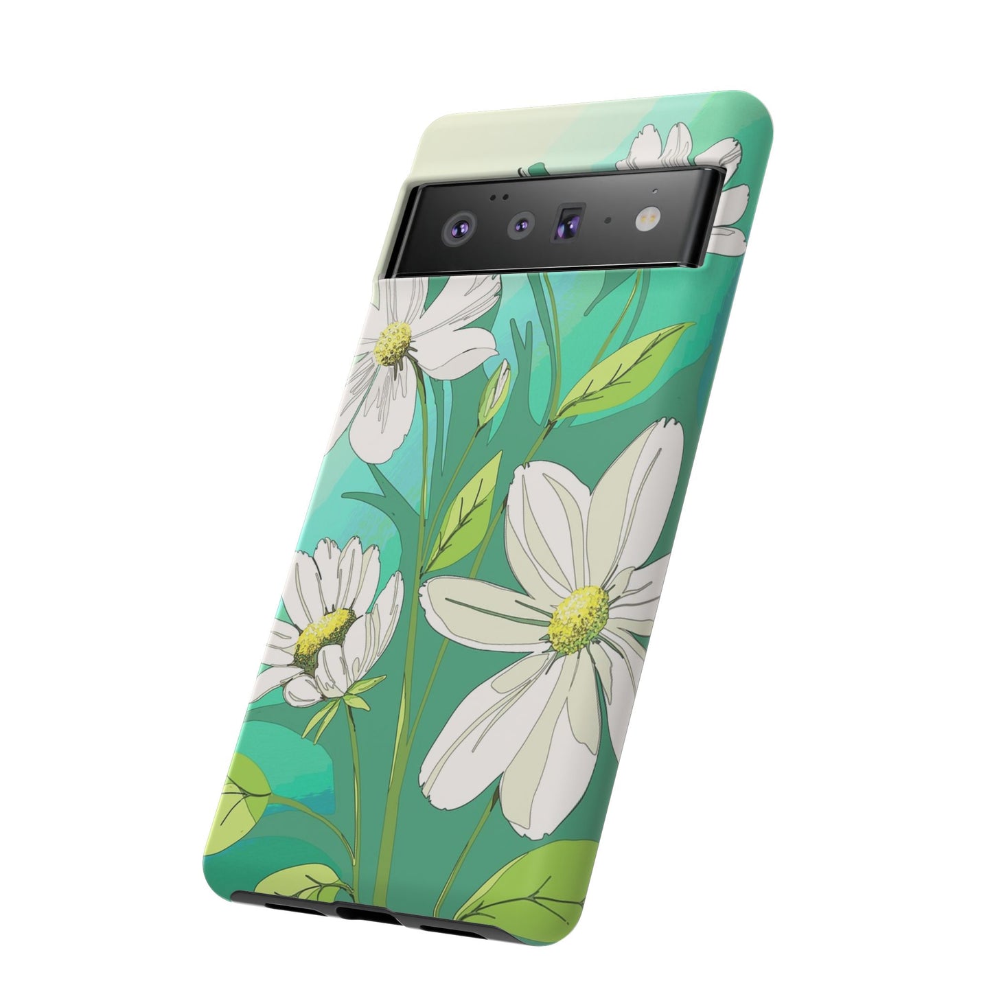 Floral Phone Case, Tough Cases, Flower Design, Nature Inspired, Eco-Friendly Cover, Unique Gift for Her, Spring Accessories