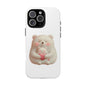 Cute Bear Phone Case, Tough Cases, Animal Lover Gift, Kids Accessories, Mother’s Day, Heartwarming Design