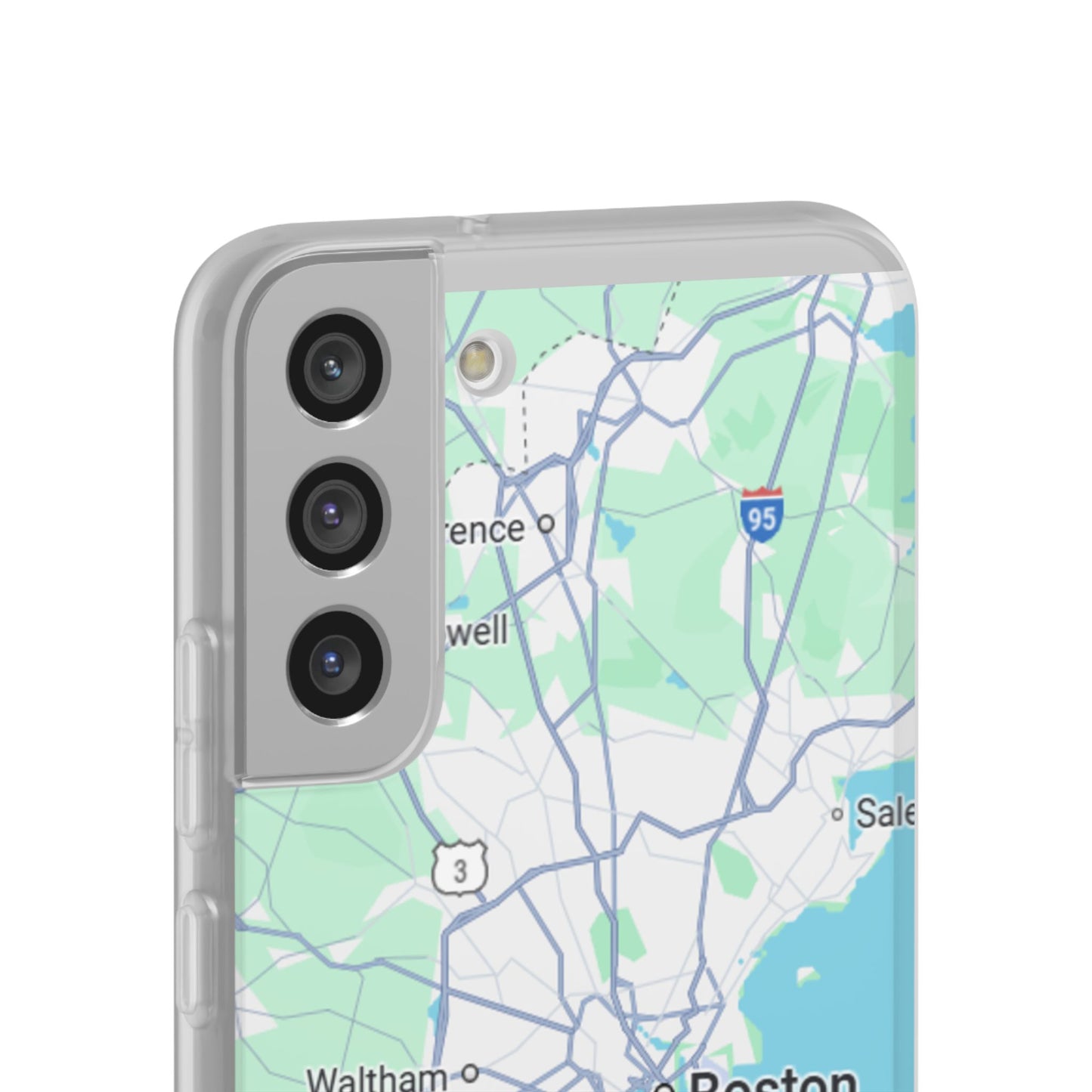 Boston Map Flexi Case for iPhone, Custom Location Phone Case, Unique Gift, Boston Heart Design, Travel Lover Accessory