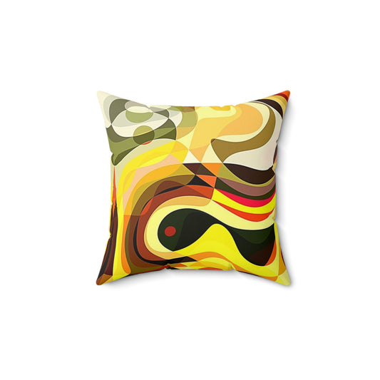 Bohemian Abstract Pillow, Decorative Throw Cushion for Home Decor, Modern Cozy Accent for Living Room, Gift