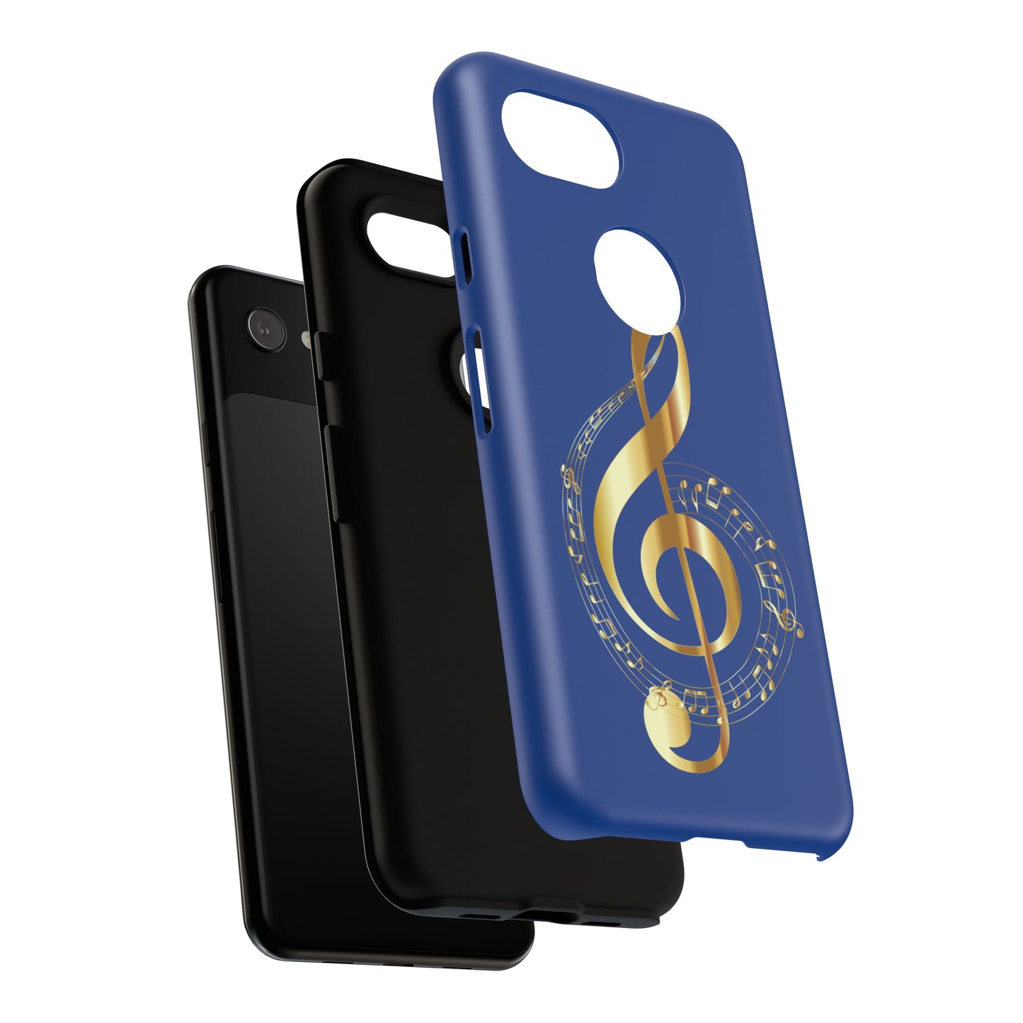 Tough Cases Blue and Gold Musical Note
