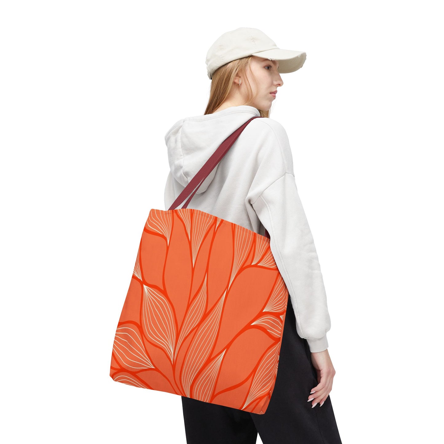 Vibrant Leafy Tote Bag, Stylish Grocery Bag, Eco-Friendly Shopping Tote, Floral Summer Tote, Gift for Plant Lovers