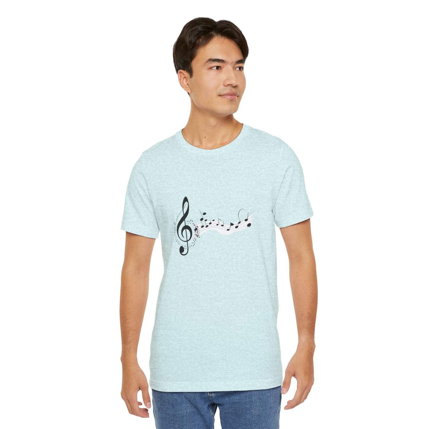 Musical Notes Short Sleeve Tee for Music Lovers