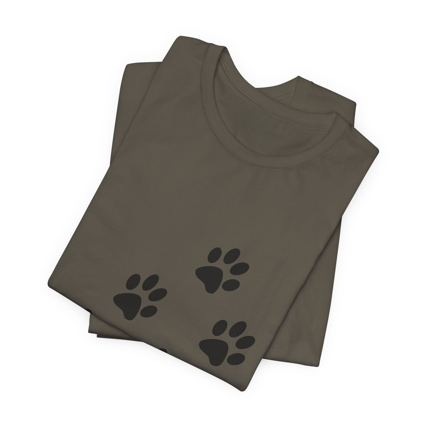 Paw Print Short Sleeve Tee | Unisex Animal Lover Shirt, Pet Owner Gift, Casual Wear, Gifts for Dog Lovers, Comfortable T-Shirt