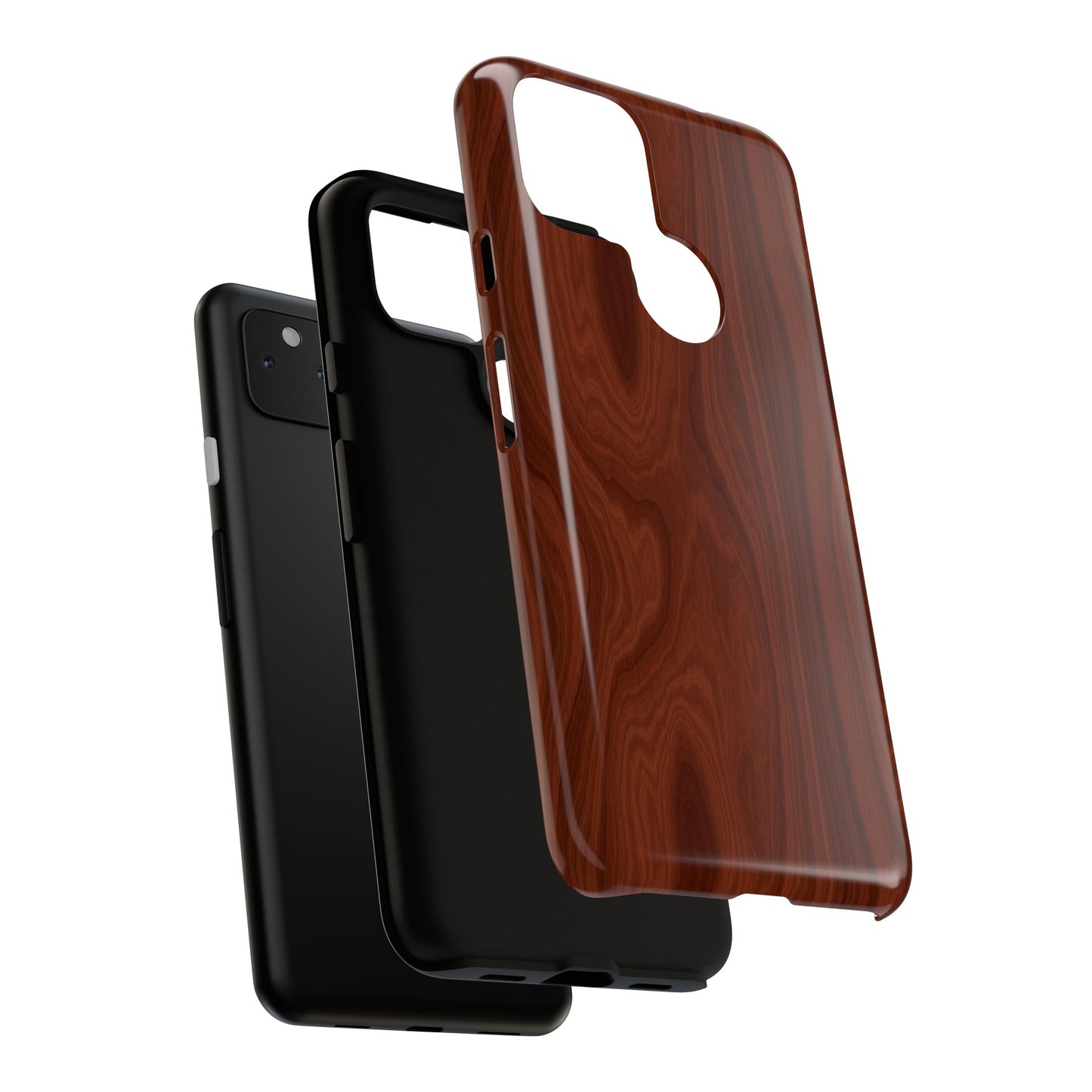 Wood Grain Phone Case, Stylish Tough Cases, Nature-Inspired Protective Cover, Unique Gifts for Him and Her, Eco-Friendly Tech Accessory