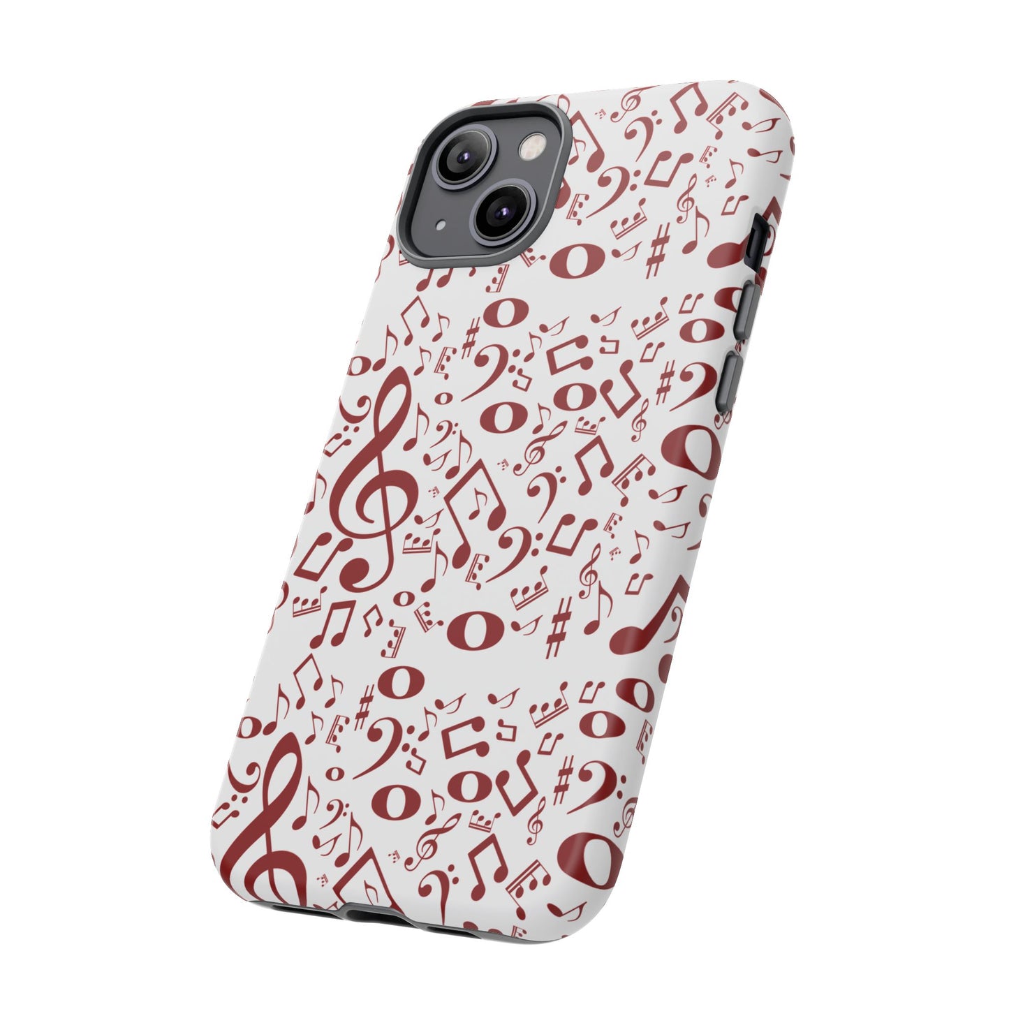 Musical Note Phone Case, Tough iPhone Cover, Gift for Musicians, Customizable, Music Lover's Accessory, Durable Phone Protection
