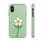 Floral Phone Case - Tough Cases for Nature Lovers, Cute Green Flower Design, iPhone Cover, Gift for Her, Spring Accessories