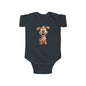 Adorable Puppy Graphic Infant Bodysuit, Cute Baby Clothing, Newborn Gift, Baby Shower Present, Infant Dog Onesie