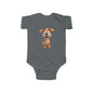 Adorable Puppy Graphic Infant Bodysuit, Cute Baby Clothing, Newborn Gift, Baby Shower Present, Infant Dog Onesie