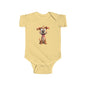 Adorable Puppy Graphic Infant Bodysuit, Cute Baby Clothing, Newborn Gift, Baby Shower Present, Infant Dog Onesie