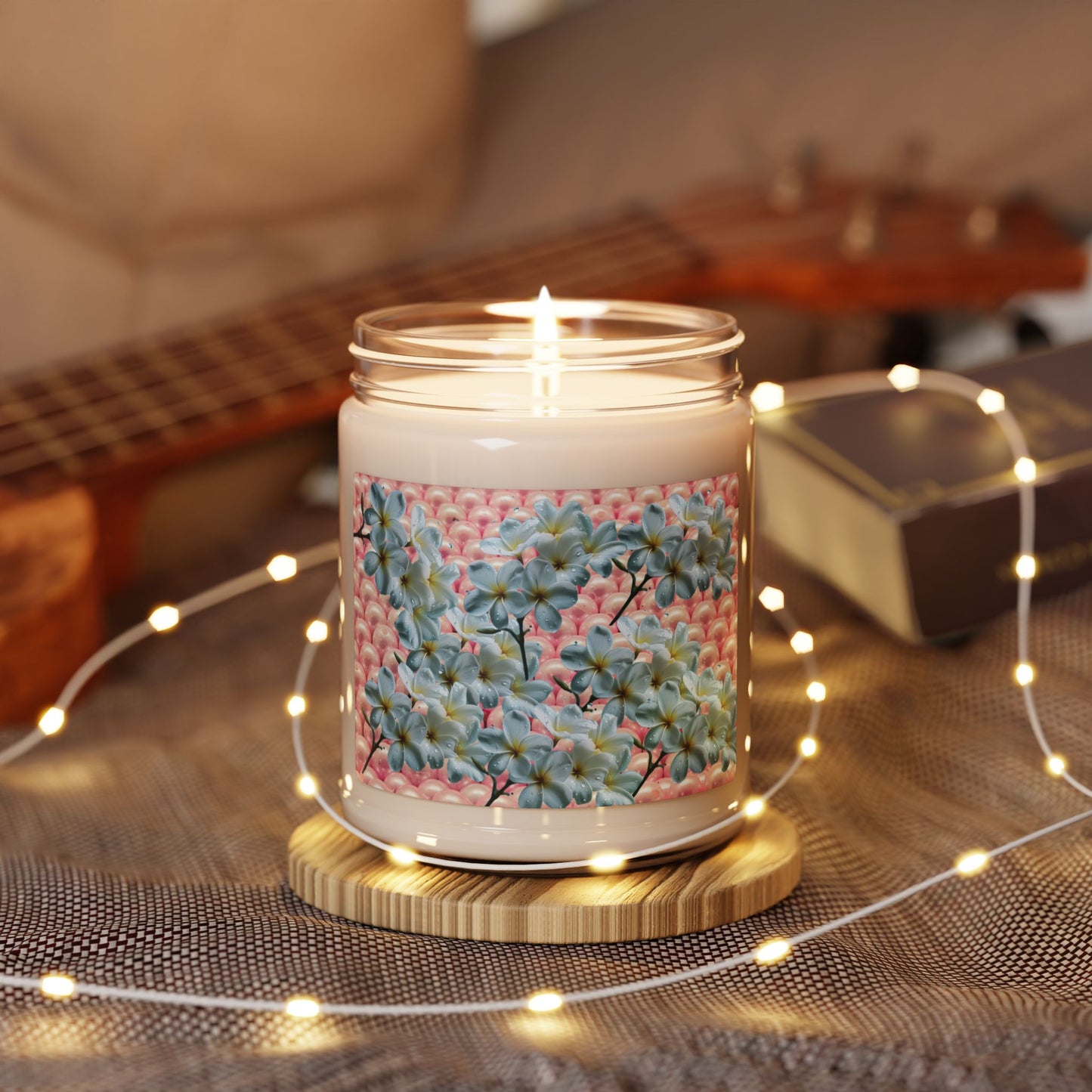 Floral Serenity Scented Soy Candle, Relaxing Home Décor, Gift for Her, Aromatherapy, Floral Candle, Cozy Vibes