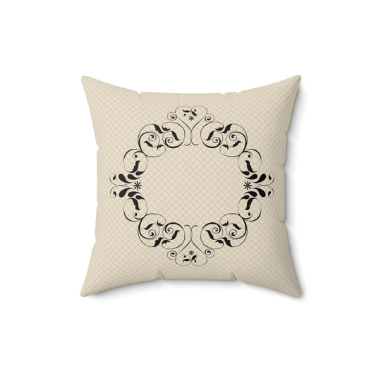 Elegant Floral Decorative Pillow, Modern Home Accent, Cozy Throw Cushion, Gift for Her, Wedding Decor, Boho Style Pillow